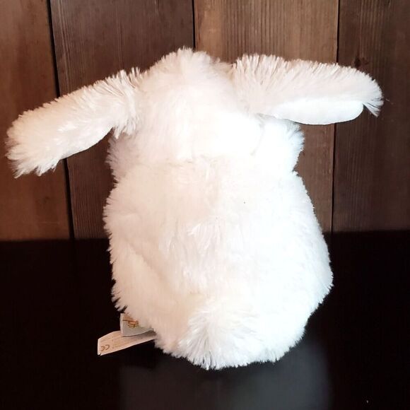 Bunnies by the Bay White Rabbit Ittybit Floppy Fuzzy Round Plush 7" - Picture 3 of 6